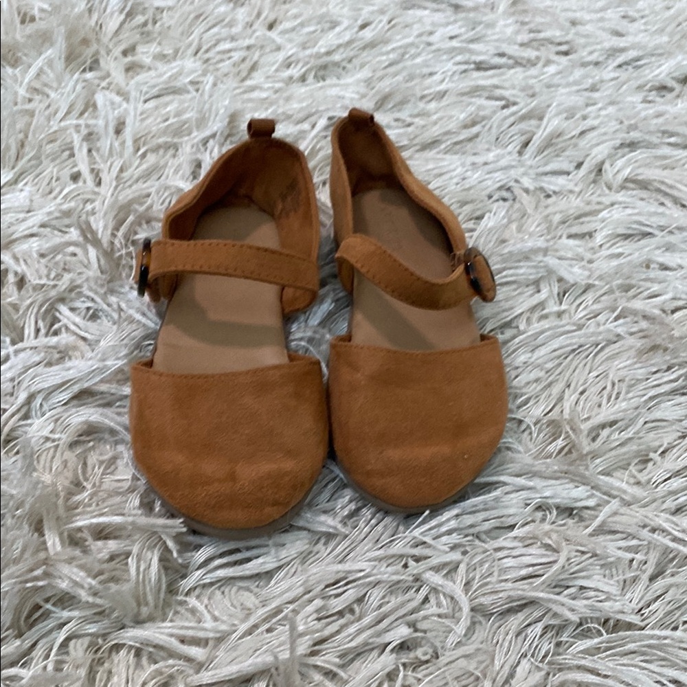Old Navy Brown Dress Shoes with Strap and Rounded Toe